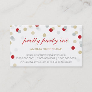 VISITENKARTE:: rotes silbernes Gold des stilvollen Visitenkarte