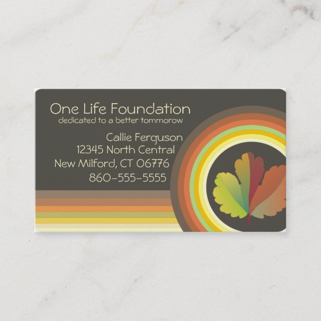 Visitenkarte-Schablone 10 Visitenkarte (Vorderseite)