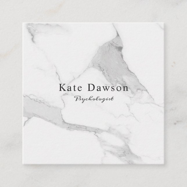 Visitenkarte Schar White Marble Business Card (Vorderseite)