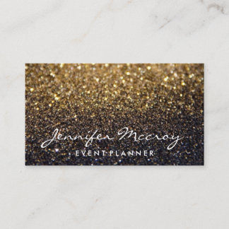 Visitenkarte - Sparkling Glitzer Glamour Gold