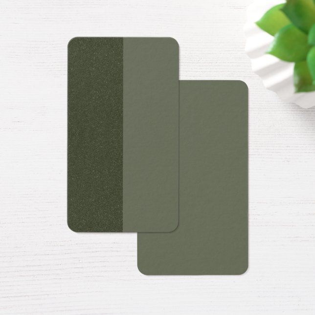 Visitenkarte "Split Moss Green Texture" - Anpassen (Schreibtisch)