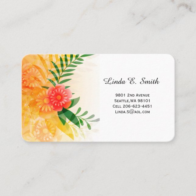 Visitenkarte Telefonnummerkarte (Vorderseite)