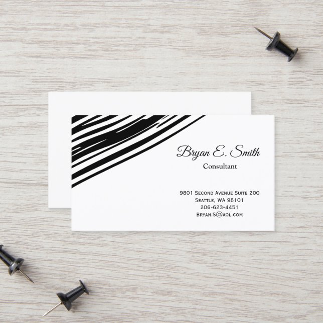 Visitenkarte Telefonnummerkarte (Vorderseite/Rückseite Beispiel)