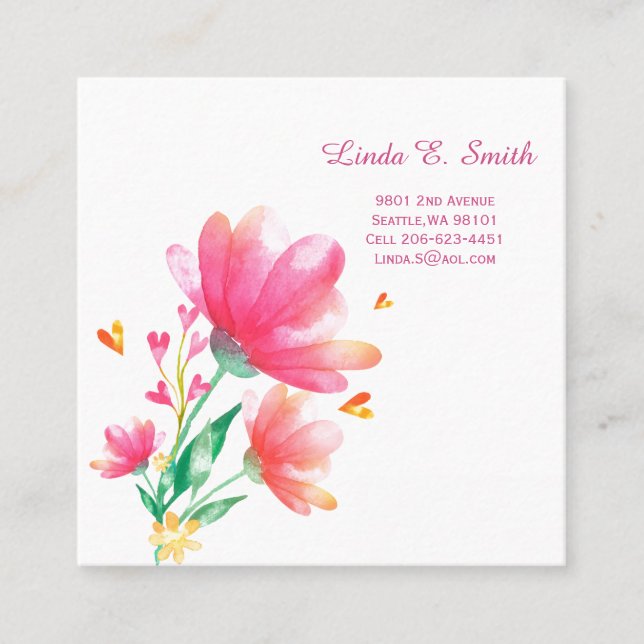 Visitenkarte Telefonnummerkarte (Vorderseite)