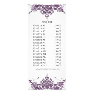 Visitenkarte: Toile Damask Swirl floral Werbekarte