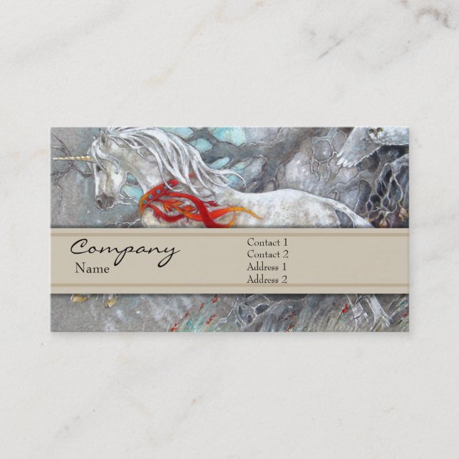 Visitenkarte - Unicorn (Vorderseite)