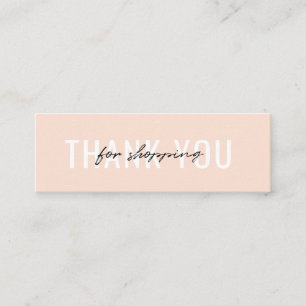 Visitenkarte Vielen Dank für Ihre Bestellung Minim