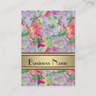 Visitenkarte Vintag Print Floral