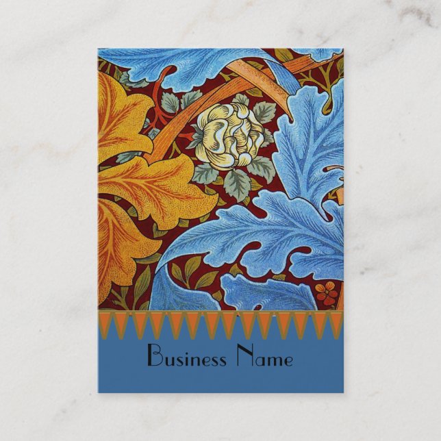 Visitenkarte Vintag Print William Morris (Vorderseite)