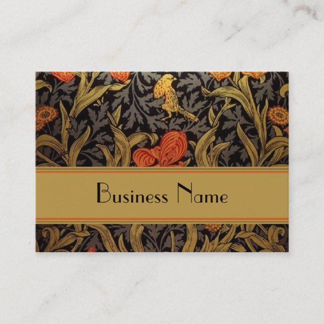 Visitenkarte Vintag Print William Morris (Vorderseite)