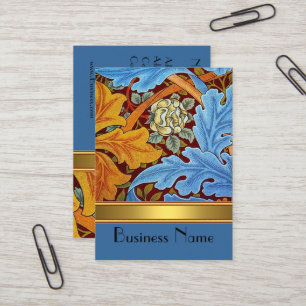 Visitenkarte Vintag Print William Morris Gold