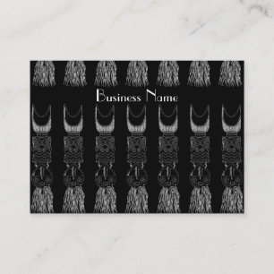 Visitenkarte Vintage Afrikanische Masken