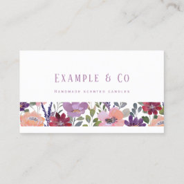 Visitenkarte, Vintage Blume Visitenkarte