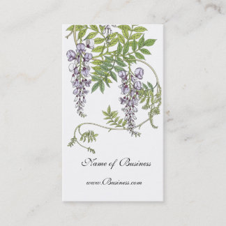 Visitenkarte Vintager Lavendel Weiß