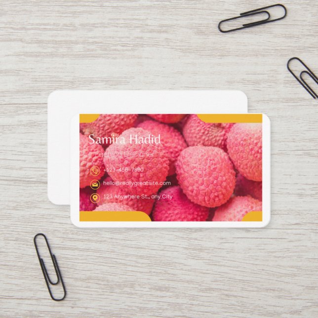 Visitenkarte. Visitenkarte (Vorderseite/Rückseite Beispiel)