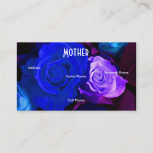 Visitenkarte von Mutterblau Lila Rose