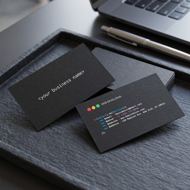 Visitenkarte - Webentwickler-Stil  (Von Creator hochgeladen)