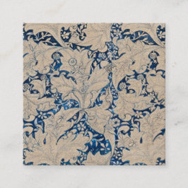 Visitenkarte: WILLIAM MORRIS : WALLFLOWER Quadratische Visitenkarte