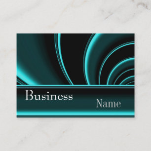 Visitenkarte Zizzago Teal Black Silk Swirl 2
