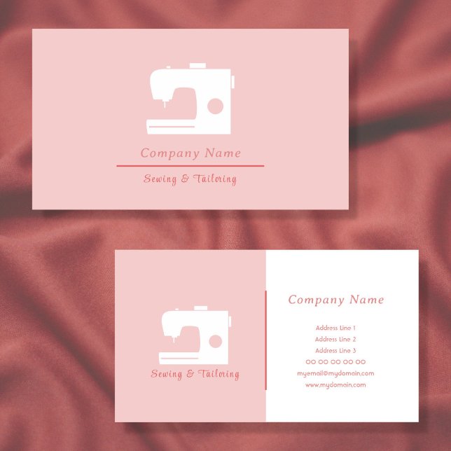 Visitenkarte zum Nähen und Schneiden (Sewing & Tailoring Business Card)