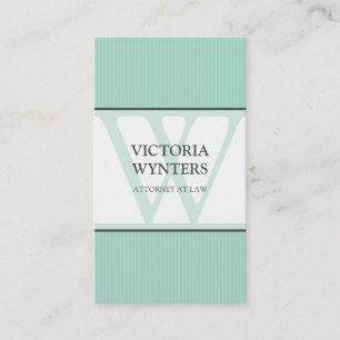 VISITENKARTEmodernes Anfangsmonogramm Visitenkarte