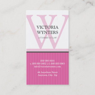 VISITENKARTEmodernes Anfangsmonogramm Visitenkarte