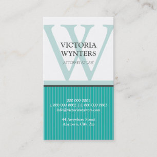 VISITENKARTEmodernes Anfangsmonogramm Visitenkarte