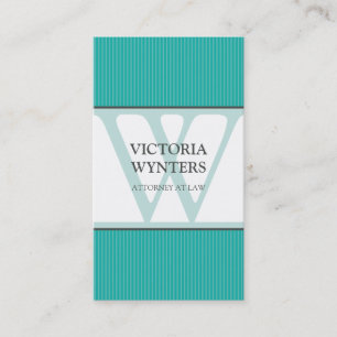 VISITENKARTEmodernes Anfangsmonogramm Visitenkarte