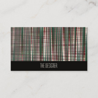 Visitenkarten Abstrakt Maroon Forest Green Kariert Visitenkarte