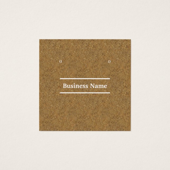 Visitenkarten aus Kraftkork (Vorderseite)