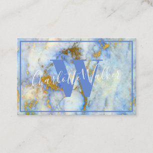 Visitenkarten - Blauer Marmor mit goldenen Adern Visitenkarte