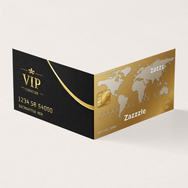Visitenkarten Custom Gold Premium (Vorderseite)