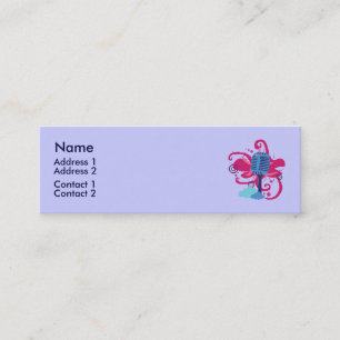 Visitenkarten der Mikrofone-Art Explosion Mini Visitenkarte