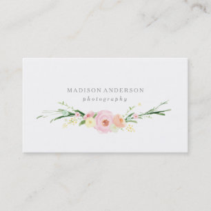 Visitenkarten des Aquarell-Blumenstrauß- Visitenkarte