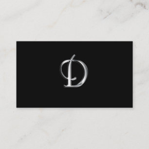 Visitenkarten des Monogramms D Visitenkarte