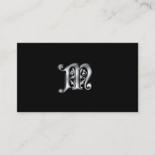 Visitenkarten des Monogramms M Visitenkarte