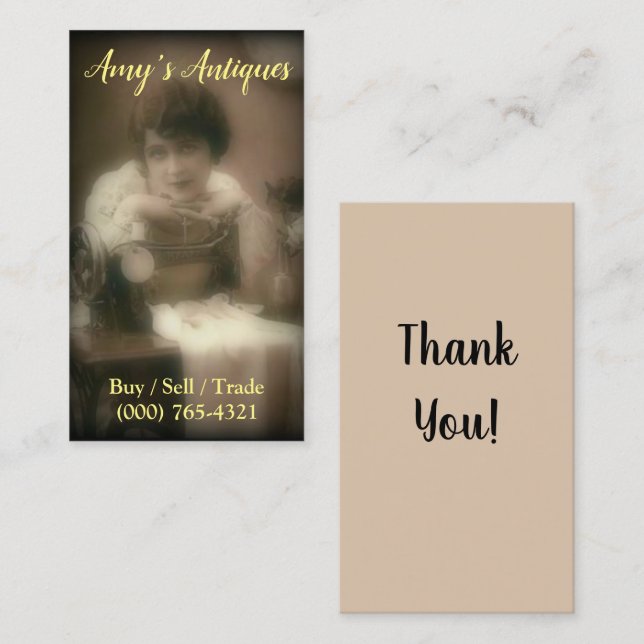 Visitenkarten für Antiquitäten Visitenkarte (Vorne/Hinten)