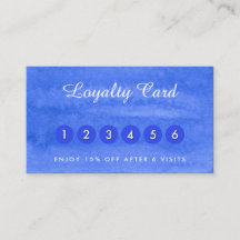 Visitenkarten für Aquarellfarben