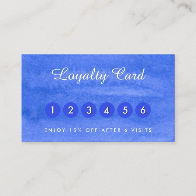 Visitenkarten für Aquarellfarben Visitenkarte (Vorderseite)