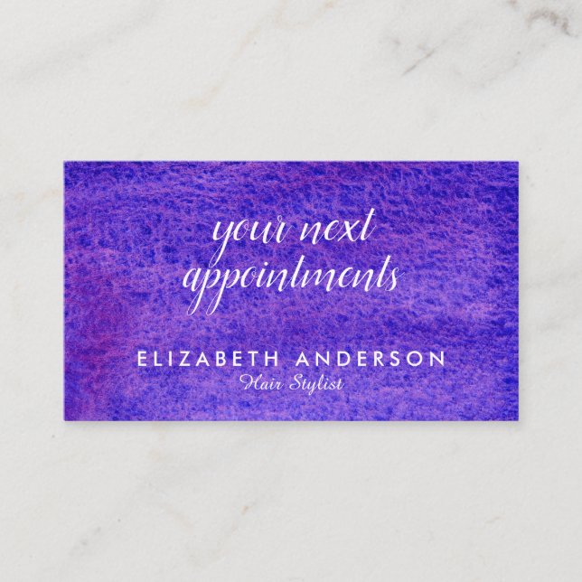 Visitenkarten für Aquarellfarben Visitenkarte (Vorderseite)