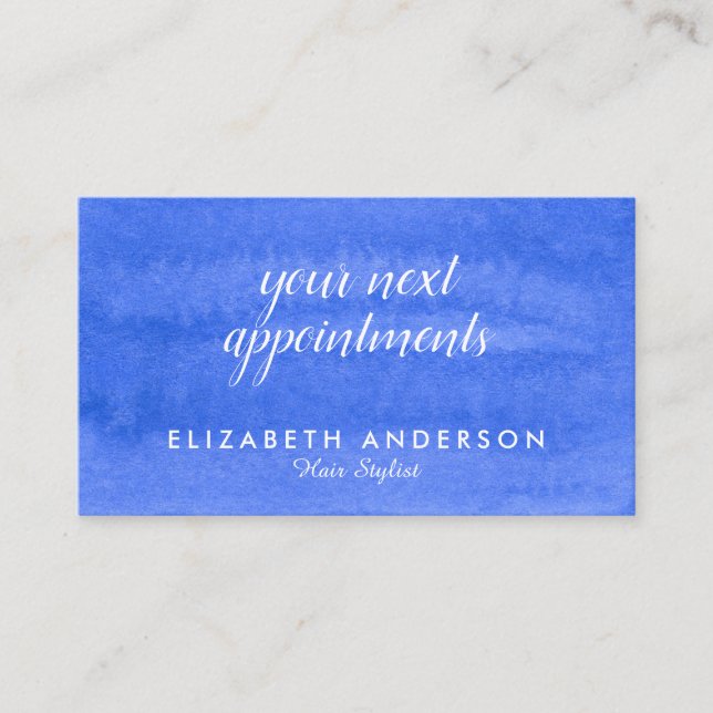 Visitenkarten für Aquarellfarben Visitenkarte (Vorderseite)