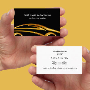 Visitenkarten für Autodetailing-Reinigungsdienste Visitenkarte