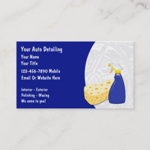 Visitenkarten für Autodetailing Visitenkarte