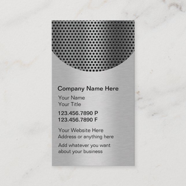 Visitenkarten für Automobile Visitenkarte (Vorderseite)