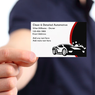 Visitenkarten für Autoreinigung und Auto-Detailing Visitenkarte