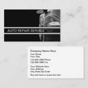 Visitenkarten für Autoreparaturbetriebe Visitenkarte