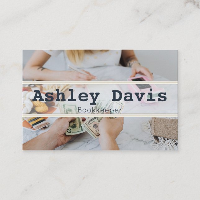 Visitenkarten für Buchhalter Visitenkarte (Vorderseite)