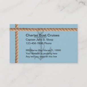 Visitenkarten für Charterboot-Unternehmen Visitenkarte