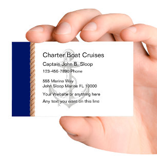 Visitenkarten für Charterbootunternehmen Visitenkarte
