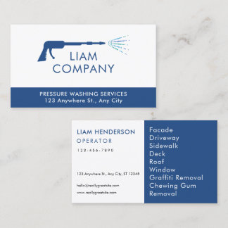 Visitenkarten für den Druck von Waschmaschinen Visitenkarte